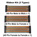 40-120Pcs 10cm 20cm 30cm Dupont Cable Line Jumper Wire Kit Male Female 24AWG Copper Long Ribbon Connector Set for DIY Breadboard