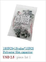 20pcs 2W Metal film resistor 1% 1R~1M 2.2R 4.7R 10R 22R 47R 100R 220R 470R 1K 10K 100K 2.2 4.7 10 22 47 100 220 470 ohm