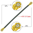 10cm/20cm/30cm U.FL Switch SMA Male Female Jack Pigtail Cable 1.37mm for PCI WIFI Card Wireless Router