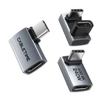 CABLETIME Type C Adapter 240W OTG USB C Adapter 8K 60Hz 40Gbps 90-Degree Converter USB4 Adapter for iPhone Adapter MacBook iPad