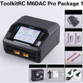 ToolkitRC M6DAC PRO V2 Dual Channel Smart Lipo Battery Charger Discharger AC 200W DC 800W 16A for 1-6S LiHV LiPo PD65W FPV Drone