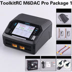 ToolkitRC M6DAC PRO V2 Dual Channel Smart Lipo Battery Charger Discharger AC 200W DC 800W 16A for 1-6S LiHV LiPo PD65W FPV Drone