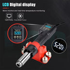 JCD Micro Hot Air Gun 8208 750W Soldering Welding Rework Station LCD Digital Display All-in-one Heat Gun BGA IC Solder Tools