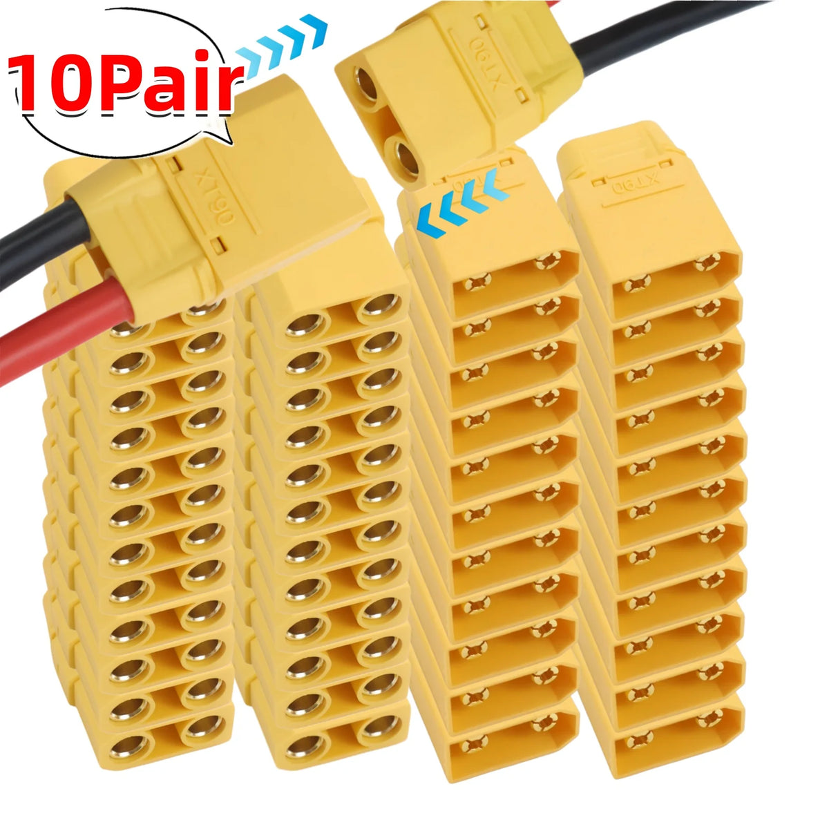 XT90 Male Female Connector Plug Welding Terminal Plugs for RC Lipo Battery Drone Boat Airplane Wire Cable Connectors Adapter
