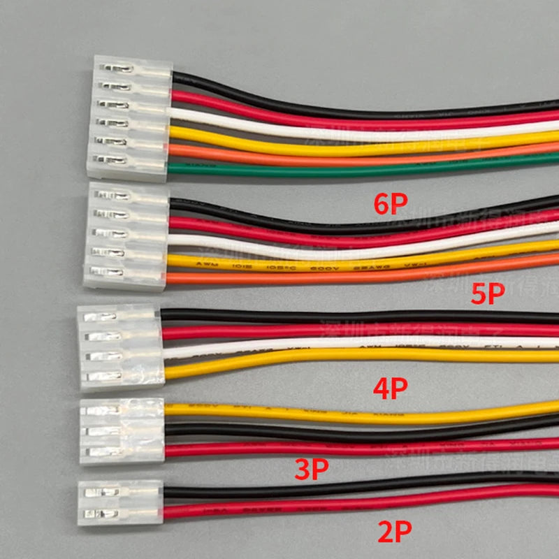 5 Pieces 3.96mm Pitch CH Series Female Plug Cable 2P to 10Pin 22AWG 20CM JST Wiring Connector