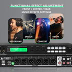 FUHAM Professional Digital X5 Preamp Effects Processor KTV Reverb Suppression Anti-Howl Bluetooth Audio Processor