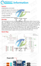 TZT Pro Micro ATmega32U4 5V 16MHz Original Chip Replace ATmega328 For Arduino Pro Mini With 2 Row Pin Header For Leonardo UNOR3