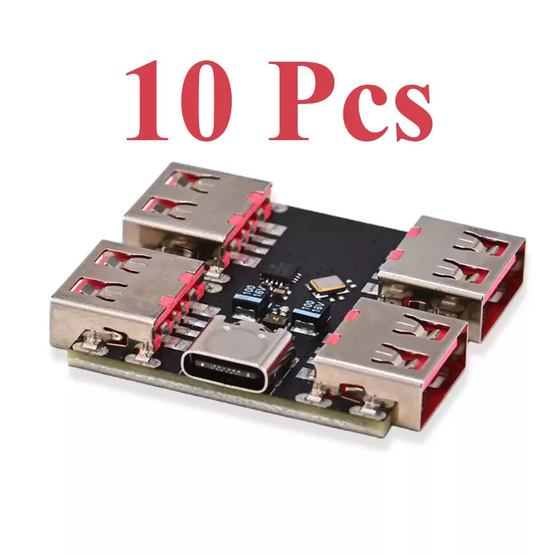 1~50Pcs XL334P4 Type C USB 2.0 4 Port Hub Expansion Module 1 To 4 USB Splitter Mini PCB Board High Speed USB Expansion Hub