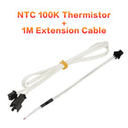 3DSWAY 3D Printer Parts HT-NTC 100K ohm B3950 Thermistor Cartridge Sensor with SM Plug High Temperature for E3D V6 PT100 Hotend