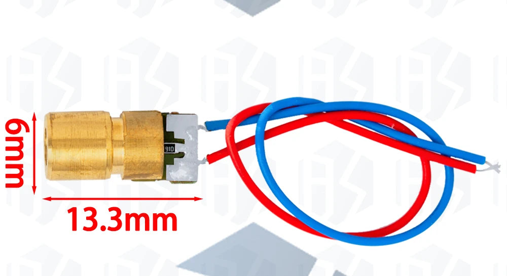 1pcs 5V 650nm 5mW Adjustable Laser Dot Diode Module Red Sight Copper Head Mini Laser Pointer