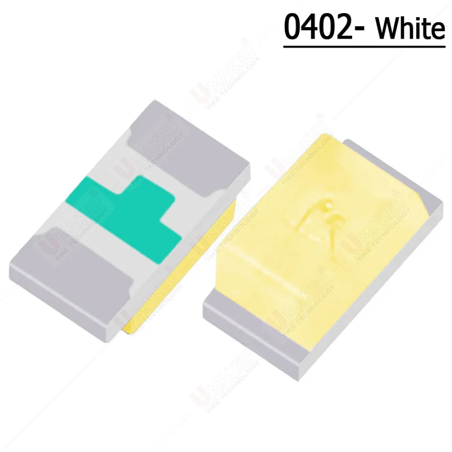 1000Pcs 0402 SMD LED Diodes Chip  Warm White Red Green Blue Yellow Orange UV Purple Pink RGB DIY PCB Lamp Light Beads Emitting