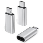 3Pcs/lot Micro USB Female To Type C Male Adapter Converters Micro-B To USB-C Connector Phone Charger Cable Adapter For Samsung