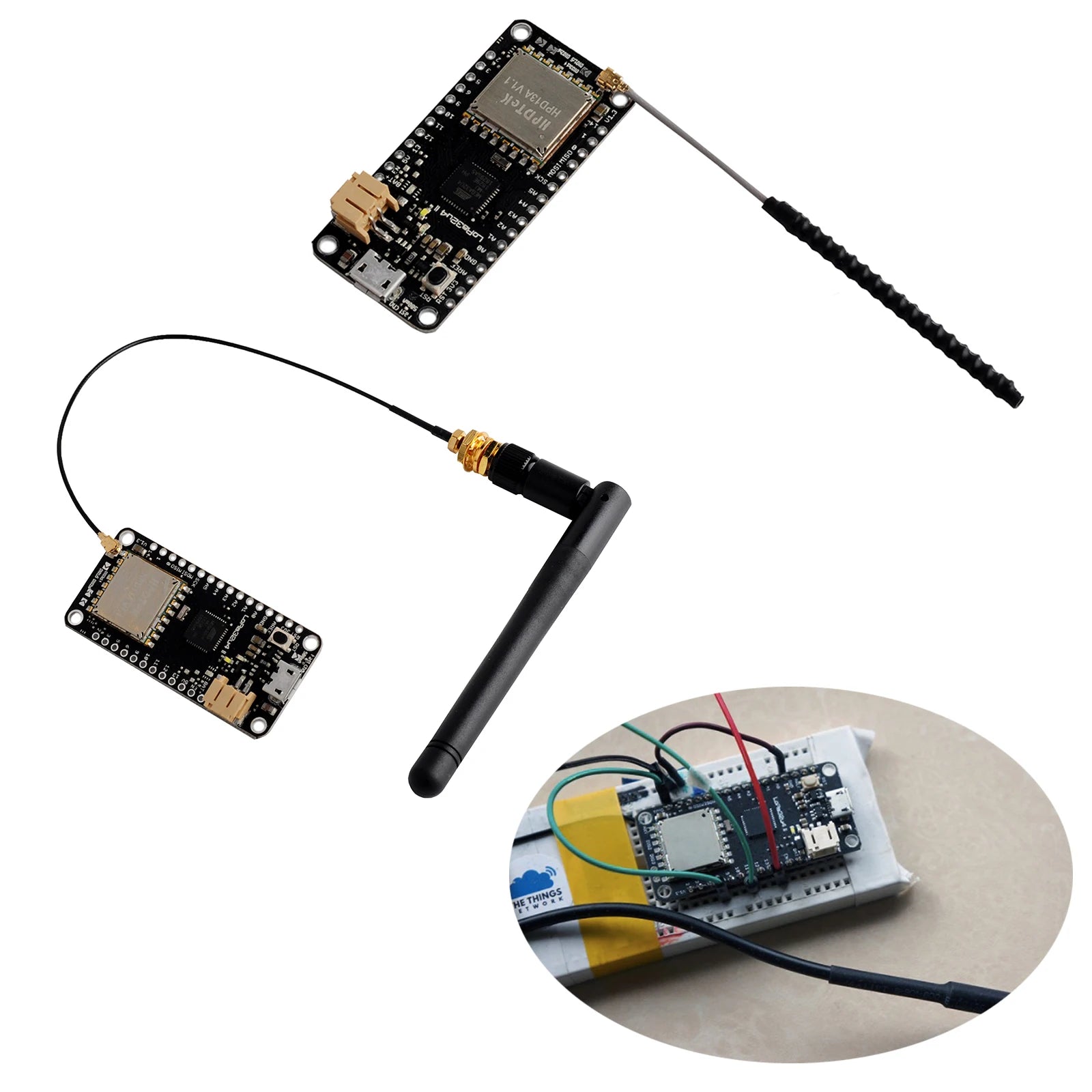 4Pcs LoRa32u4 II Development Board 868MHz 915MHz Lora Module IOT SX1276 Wifi Transceiver Module Antenna JST Connector