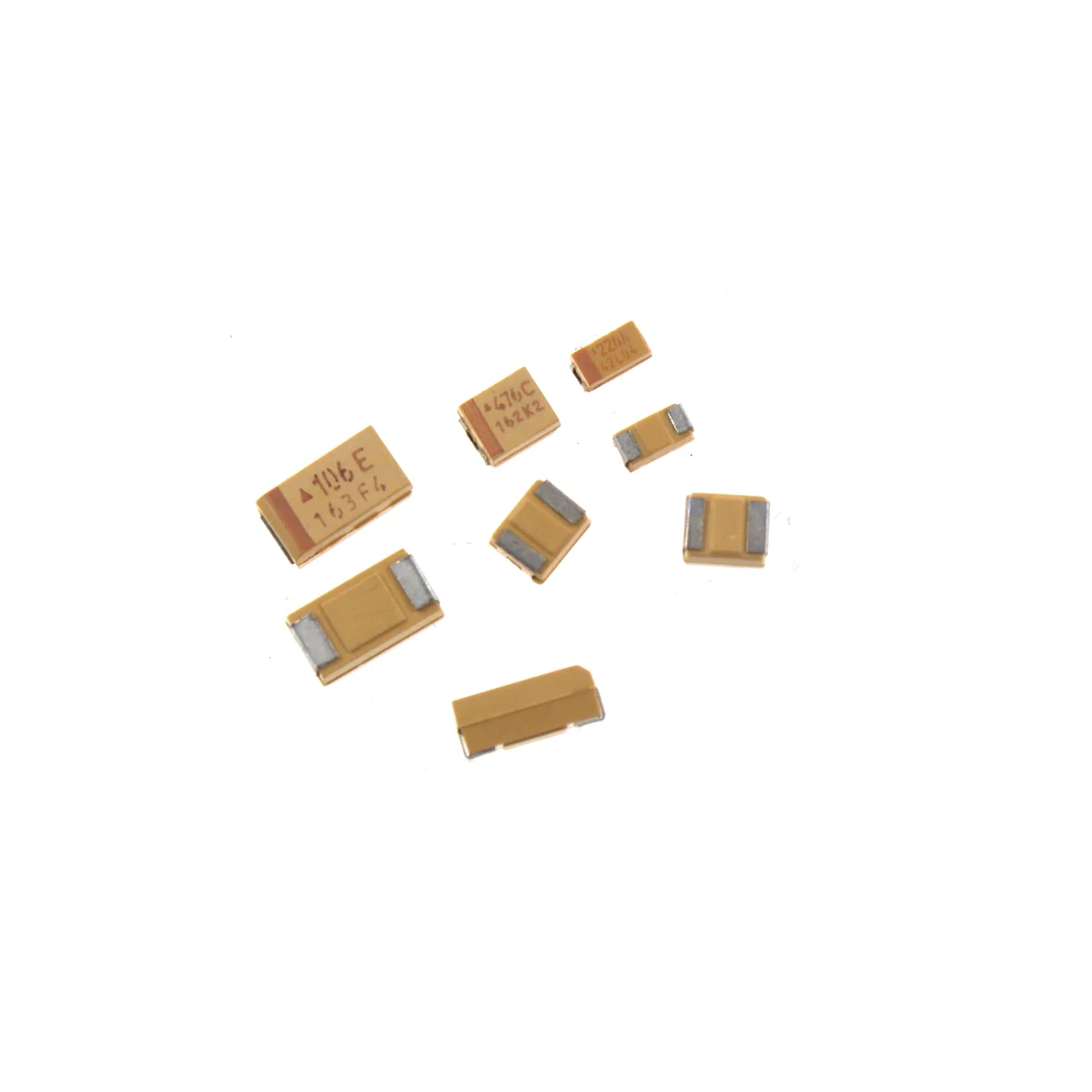 50/20/10pcs A B C D E Type Tantalum Capacitor 100UF 1UF 4.7UF 10UF 22UF 33UF 47UF 6.3V 10V 16V 25V 35V 50V 3216 3528 6032 7343