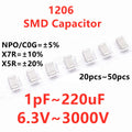 SMD Capacitor 1PF2.2PF3.3PF4.7PF6.8PF10PF220PF330PF470PF680PF1NF22NF47NF10NF100NF0.1UF1UF2.2UF4.7UF10UF22UF47UF100UF220UF
