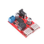 [F] DC 9V 12V 24V 36V To 5V 3A Double USB Charge DC-DC Step-down Converter Car Charging Solar 3A Voltage Regulated Power Module