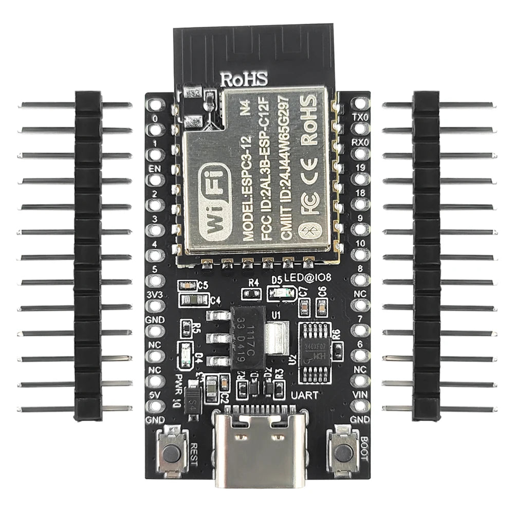 ESP32C3 Development Board Wifi BT Module RISC-V 32-Bit Single-Core ESP32-C3 N4 4MB Flash 26PIN TYPE-C Soldering
