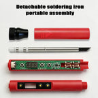 T12 Series T65 Digital Electric USB Soldering Iron Kit Set Mini Smart Adjustable Temperature Welding Tool 180-500℃ wireless