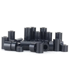 140pcs/box M3 Nylon Spacer Kit Black White ABS Plastic Non-Threaded Hollow Standoff Assortment OD7mm ID3.2mm Washer Set
