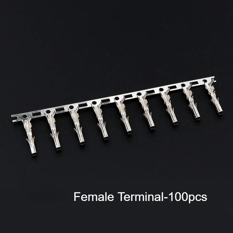 10Set MX4.2mm Pitch 5557/5558/5559/5569 0.165" Mini-Fit Dual Row 2*1-2*12P Female Receptacle Male Plug Pin Terminal Connector