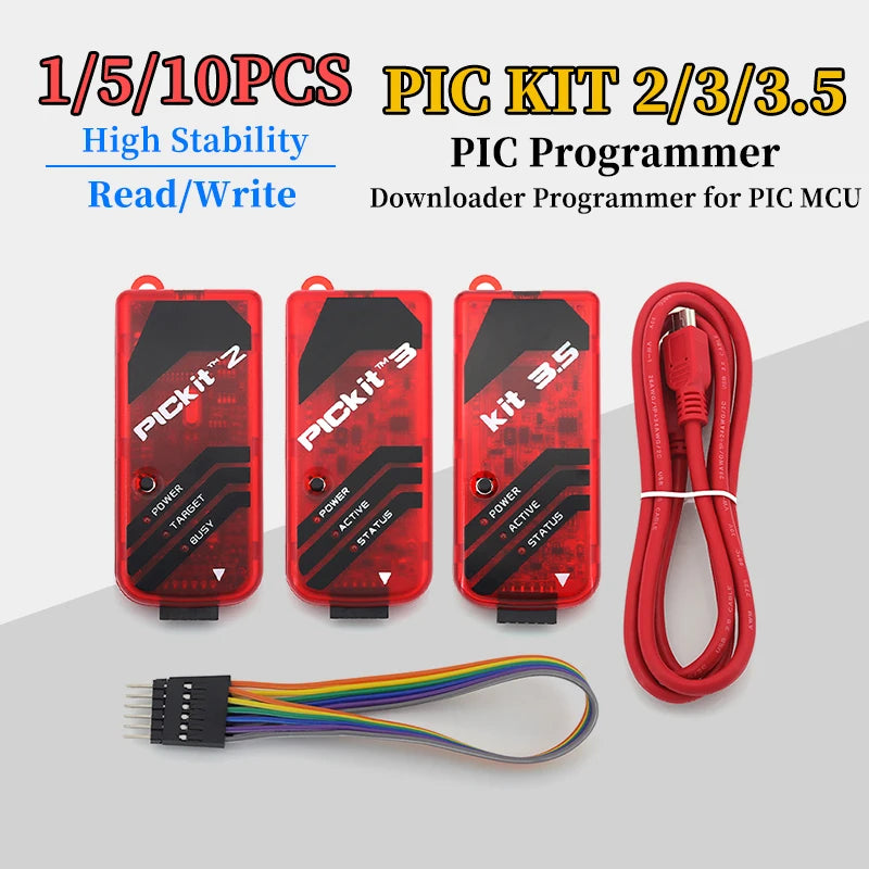1/5/10Pcs PIC KIT Programmer PIC KIT2/3/3.5 Read/Write Downloader for PIC MCU