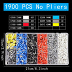 400-2120PCS Box,VE Tubular Crimp Terminals,Wire Insulated Terminator,Block Cord End Connector,Electrical Tube Terminal