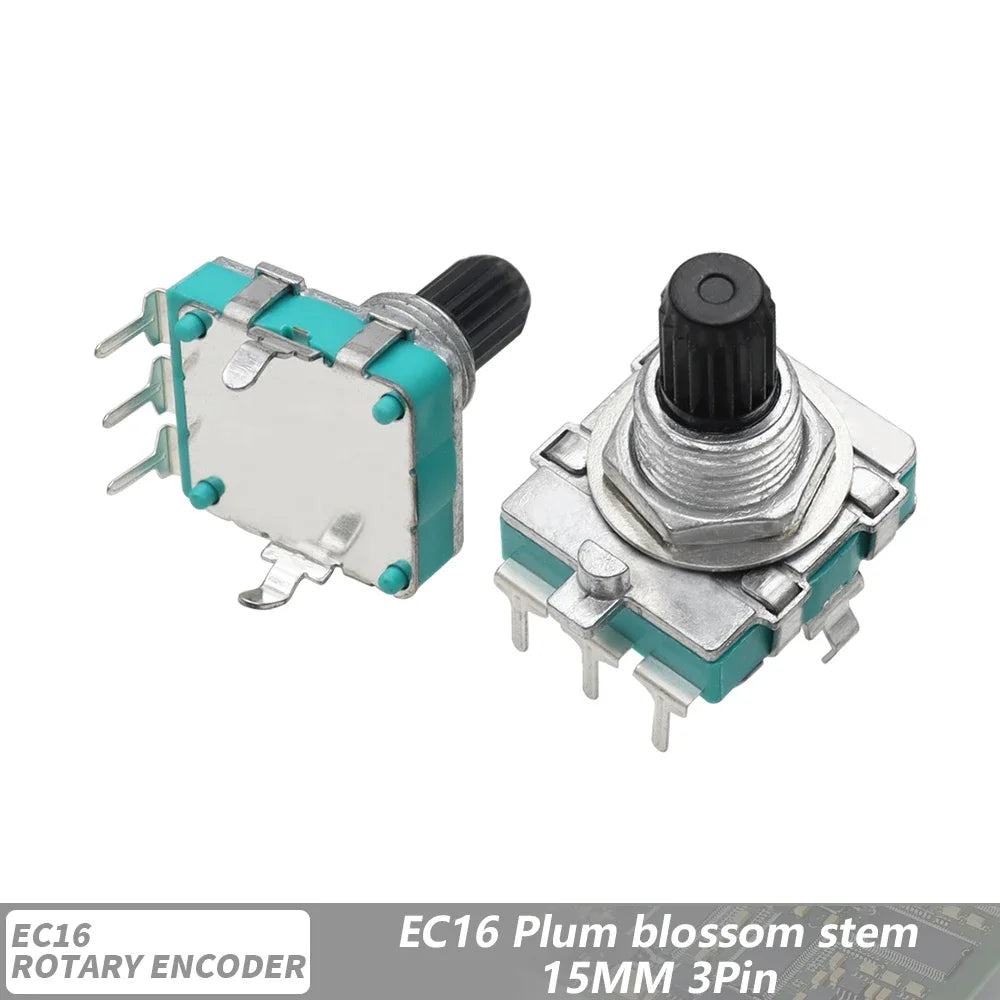 EC16 Audio Encoder 360 Degree Rotary Encoder E16 Coding 3Pin Handle Long 15/20MM