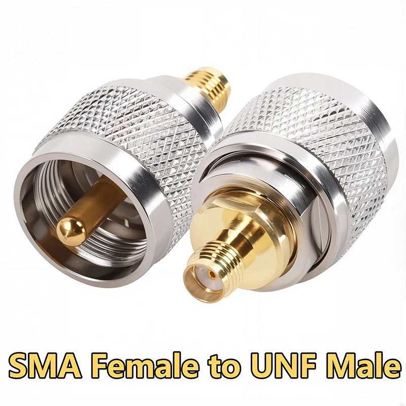 2PCS SMA Male Female to N BNC UHF PL259 SO239 TNC Copper Brass Adapter Straight RF Coaxial Connector Converter