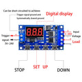 DC 6-30V Digital Time Delay Relay LED Display Automation Cycle Timer Control Switch Adjustable Timing Relay Time Delay Switch