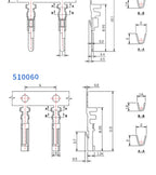 180PCS 51005 51006 MX2.0 2.0mm Connector Pin Header Male Female Socket Terminal 51005 51006 MX 2.0 2P/3P/4P/5Pin