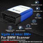 Vgate VLinker BM+ ELM327 BimmerCode Auto Code Reader BLE Diagnostic Tool Car Scanner ELM 327 OBD2 Bluetooth 4.0/3.0 V1.5