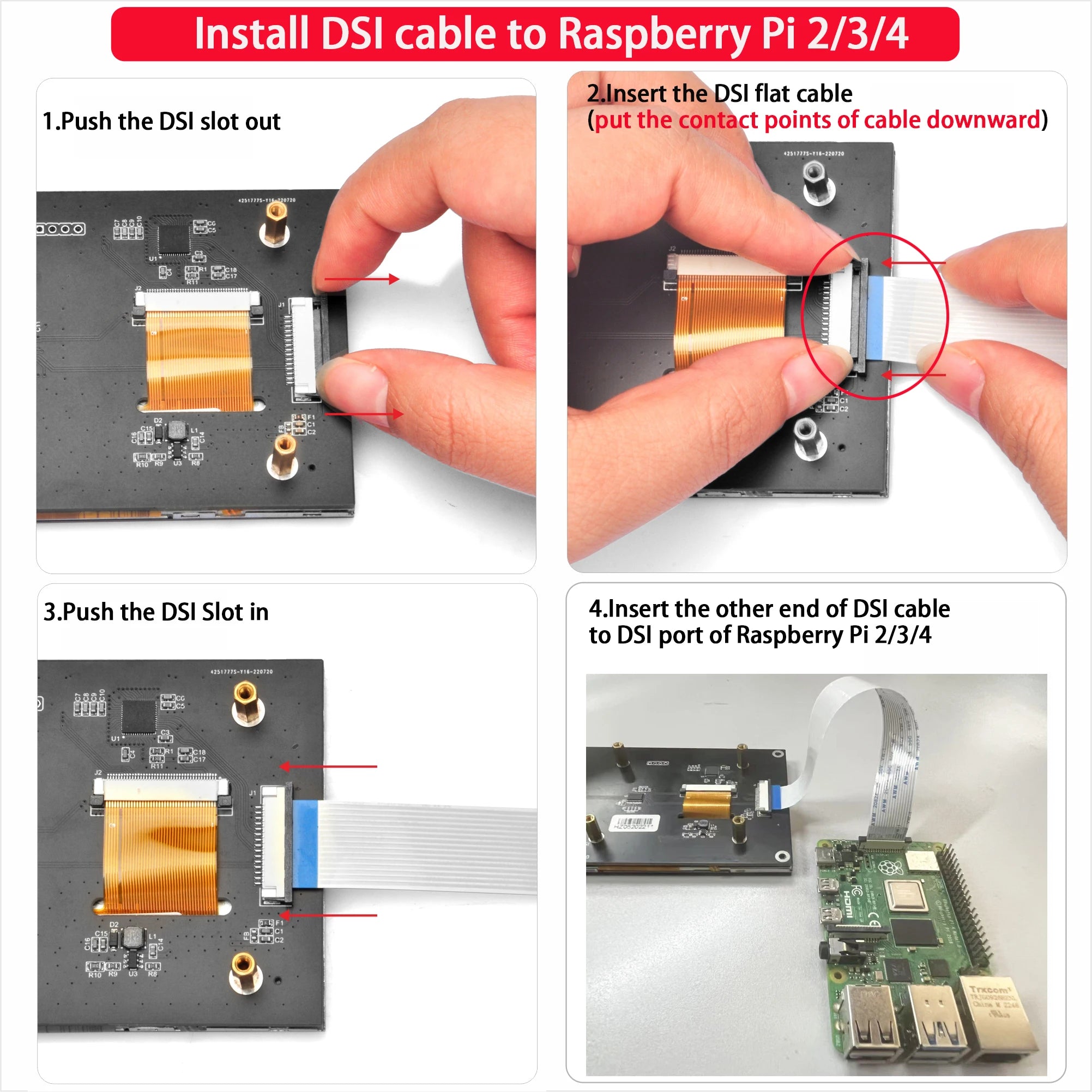 OSOYOO 5 Inch IPS Capacitive Touch Screen RPi5 DSI LCD Display Monitor 800x480 Resolution for Raspberry Pi 5 4 2 3 3B+