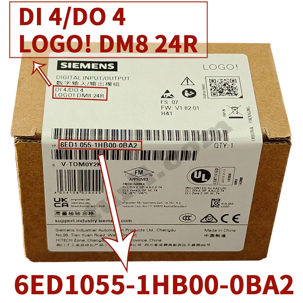 SIEMENS PLC logo, 6ED1052-1MD08/1CC08/1FB08/1HB08/0BA2, 6ED1055-1FB00/1MB00/1MA00/1MM00/1NB10/1FB10-0BA2, Original Brand New