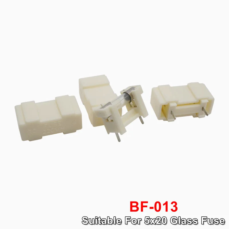 10pcs BLX-A  5*20mm Glass Fuse Holder BF-013 Transparent Insurance Tube Socket With 1A 2A 3A 4A 5A 6A 7A 8A 10A 15A 5x20MM Fuses
