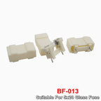 10pcs BLX-A  5*20mm Glass Fuse Holder BF-013 Transparent Insurance Tube Socket With 1A 2A 3A 4A 5A 6A 7A 8A 10A 15A 5x20MM Fuses