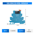 ENMG 1Pcs Slim Relay Modules DIN-Rail SSR Solid State Relay Integrated PCB 6A 2A DC Control DC AC 5V 12V 24V 220V Mount Power 41
