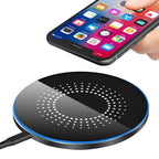 Upgraded Fast Wireless Charging Station for Samsung, Xiaomi, Huawei; 30W Wireless Charger Pad for iPhone 17- 12 Pro, XS Max