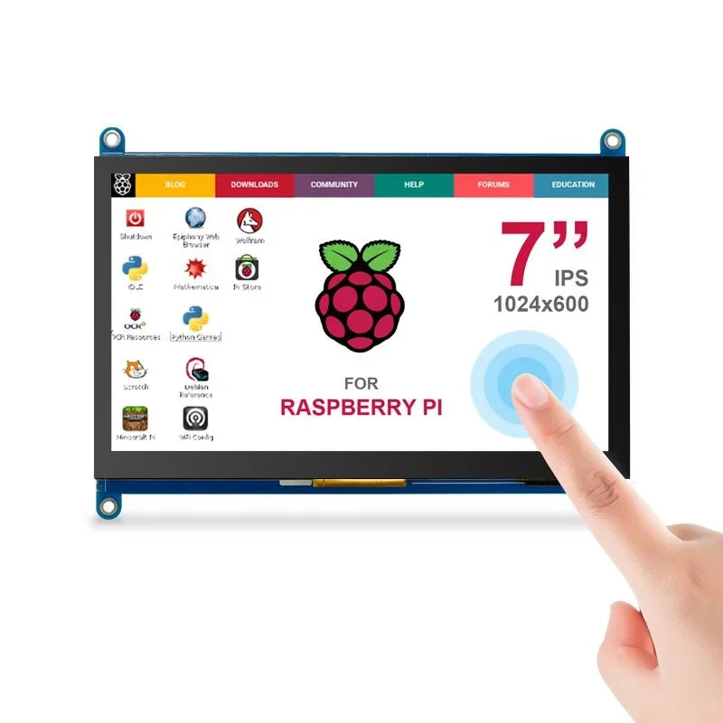7inch RC070N IPS Raspberry Pi Monitor 7" Touch Display 1024×600 monitor with 9 OSD Languages