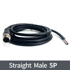 2Meters M12 sensor connector waterproof cable plug Male&Female 4 5 8 12Pin PVC Integrated injection molding M12 connectors