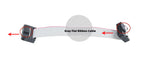 2.54MM Pitch FC-10PIN 2*5P 10/20/30/40/50/60CM/1M JTAG ISP DOWNLOAD CABLE Gray Flat Ribbon Data Cable FOR DC3 IDC BOX HEADER