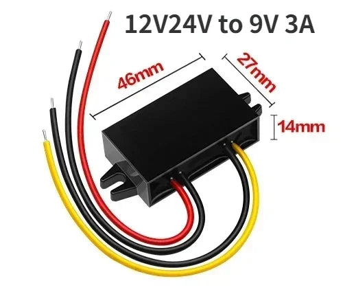 12V24V to 5V 12V24V to 5V 12V to 9V 3A Power Converter Step Down Power Supply Module 8-36V Buck to 5V for Car LED Display