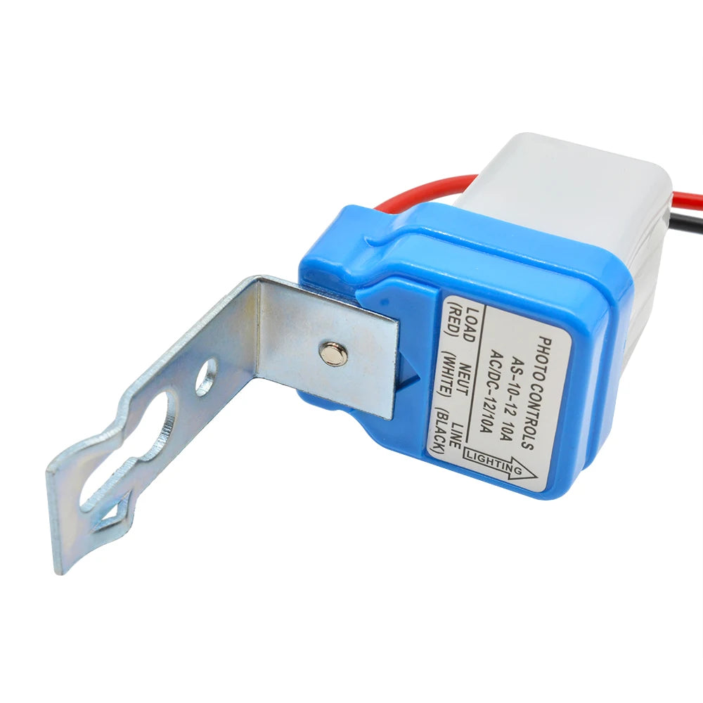 Automatic On Off Photocell Street Lamp Light Switch Controller 110V 220V 24V 12V 10A Photo Control Photoswitch Sensor Switch