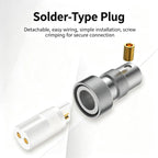 1PC Viborg Gold Plated GX16 GX12 Aviation Connector 2 Pin Female Socket Plug Circular Panel Mount Adapter