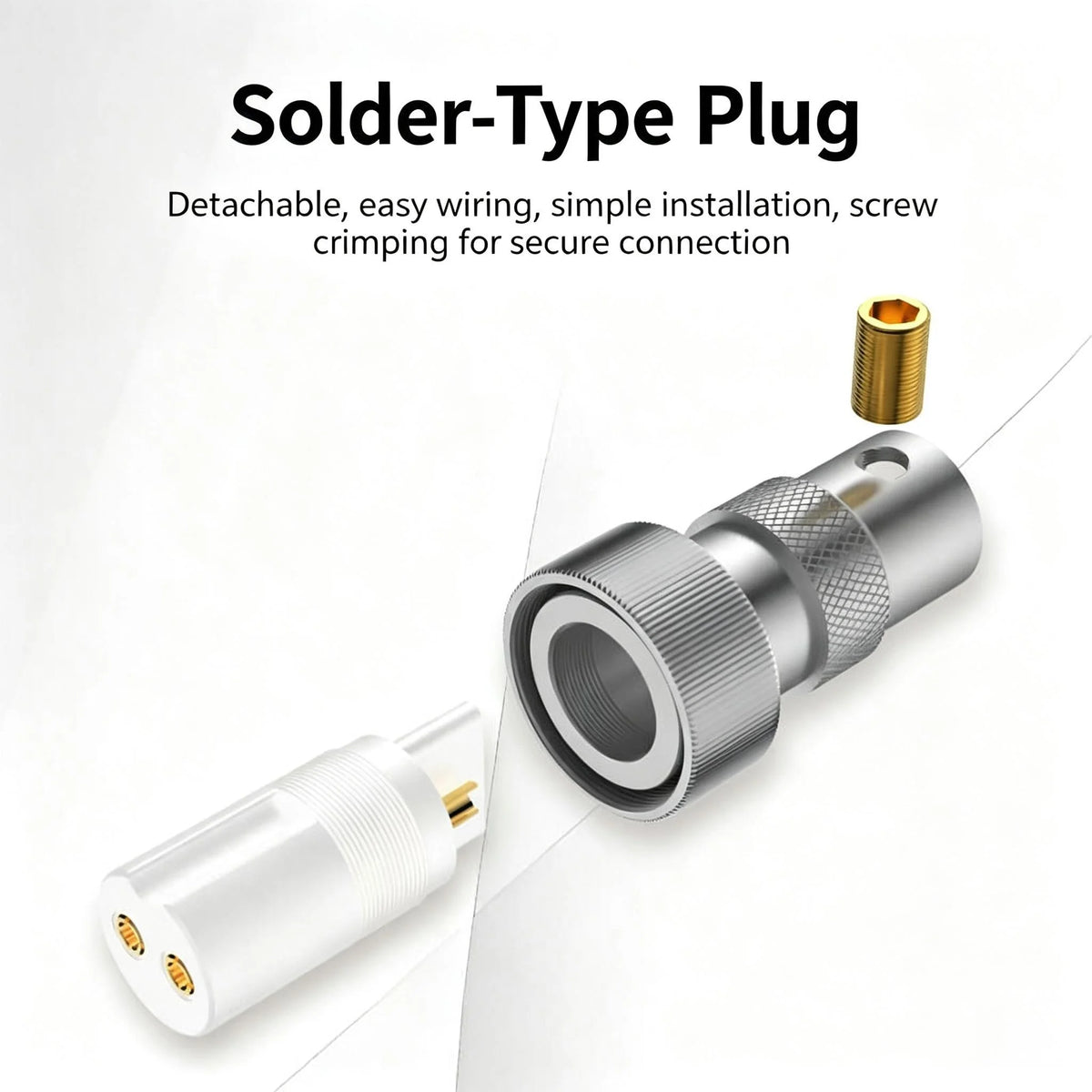 1PC Viborg Gold Plated GX16 GX12 Aviation Connector 2 Pin Female Socket Plug Circular Panel Mount Adapter