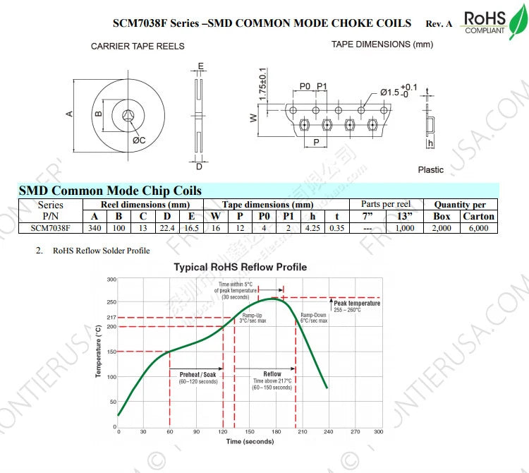 5pcs ACM7060 SMD Common Mode Filter 300ohm 500ohm 700ohm 1000ohm 1300ohm 3000ohm 4A 5A 15A Current Inductor Choke Coil 7x6mm