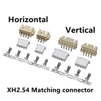 20Set/100Pcs XH 2.54mm Air Docking Connector Leads Header Male/Female Housing+Male/Female Terminals 2P~15Pin Plastic shell