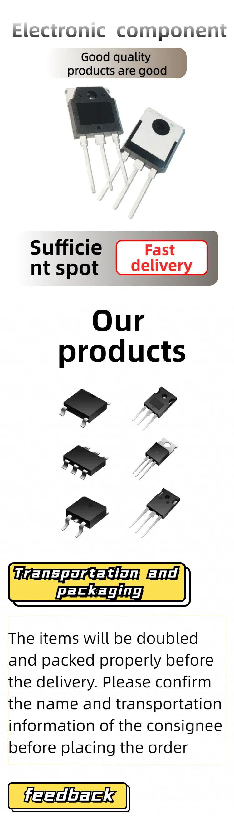 10PCS MOSFET Transistor IRF530N IRF1404 IRF1405 IRF4905 IRF540N IRF630N IRF9540 IRF640 IRF840 TO-220 Field-Effect electronics IC