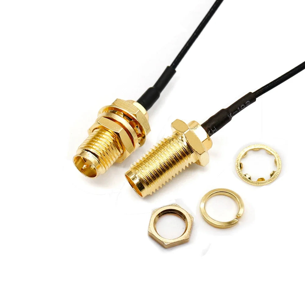 2PCS U.F.L1 To SMA Female Low Loss Coaxial Cable 15CM U.F.L1 1.13mm Pigtail Cable for  PCIE Network Cards PCI Wi-Fi WAN Repeater