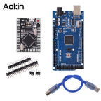 MEGA2560 MEGA 2560 R3 (ATmega2560-16AU CH340G) Pro mini MEGA2560 AVR USB board Development board MEGA2560 with Cable for arduino