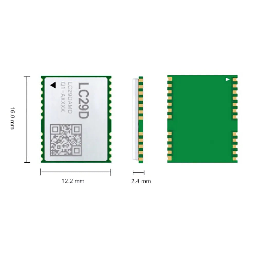 LC29D GNSS RTK DR Module Multi-GNSS Engine GPS GLONASS IRNSS BeiDou Galileo QZSS L1 L5 Dual Band SDK Command Sub-meter